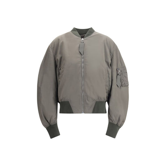 The Attico Green Polyester Bomber