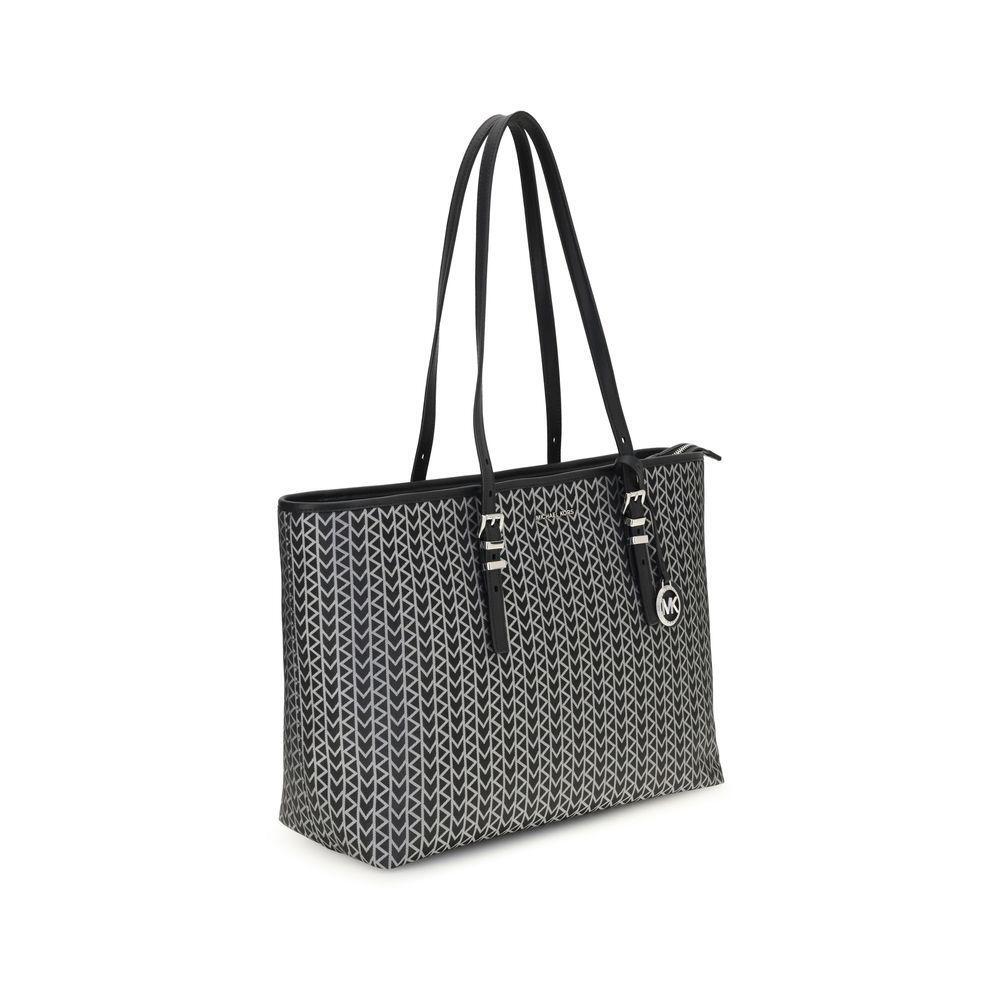 Michael Kors Quinn large jacquard logo Tote Bag