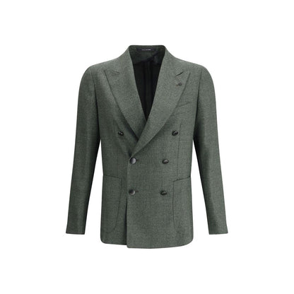 Tagliatore Green Fleece Wool Blazer