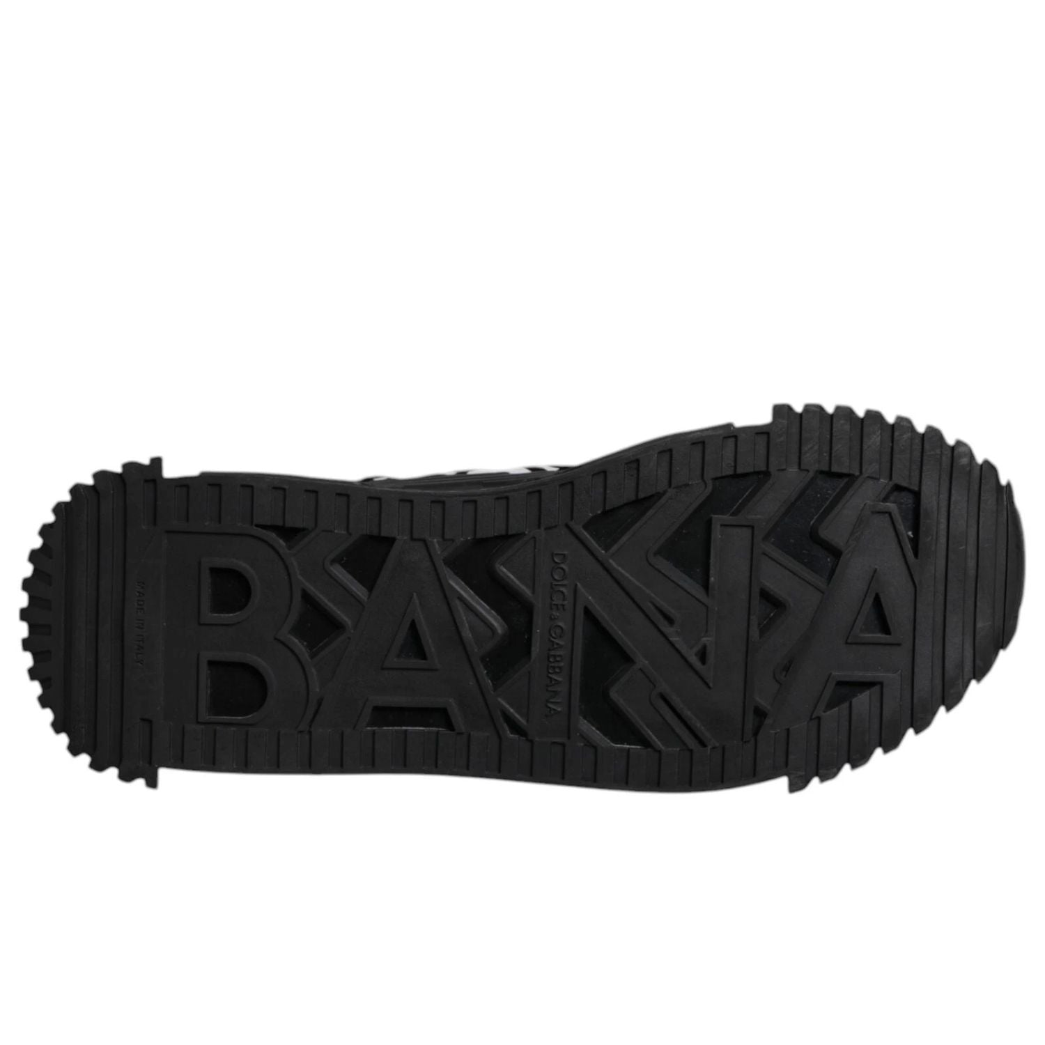 Dolce & Gabbana Black Logo Lace Up Low Top NS1 Sneakers