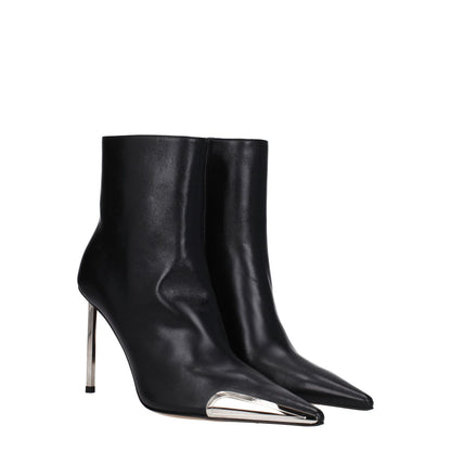 Off-White Black Leather Ankle Boots 1728,75667636384,Ankle - Boots - Shoes,Black,Boots - Shoes,EU36/US6,EU38/US8,EU40/US10,EU41/US11,New with tags,Off-White,Shoes,Women