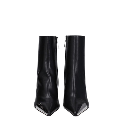 Off-White Black Leather Ankle Boots 1728,75667636384,Ankle - Boots - Shoes,Black,Boots - Shoes,EU36/US6,EU38/US8,EU40/US10,EU41/US11,New with tags,Off-White,Shoes,Women