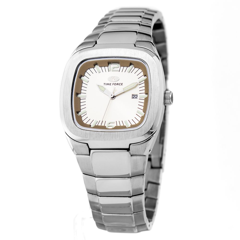 Time Force Silver Stainless Steel Dress Watch