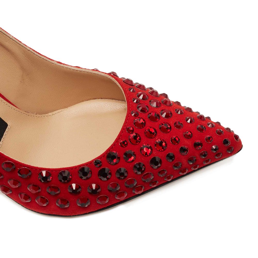 Sergio Rossi Red Calfskin Women Pump