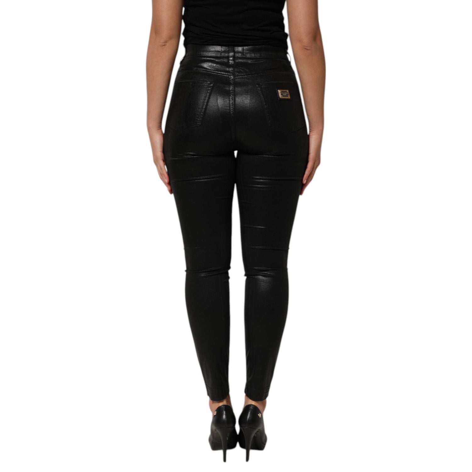 Dolce & Gabbana Black High Waist Skinny GRACE Denim Jeans