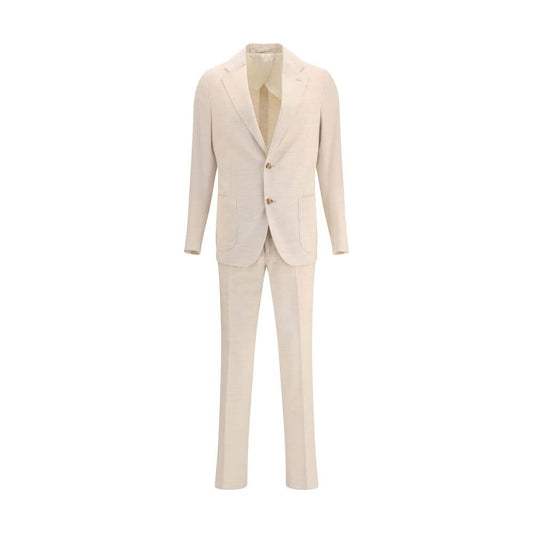 Lardini Beige Cotton Two-Piece Suit
