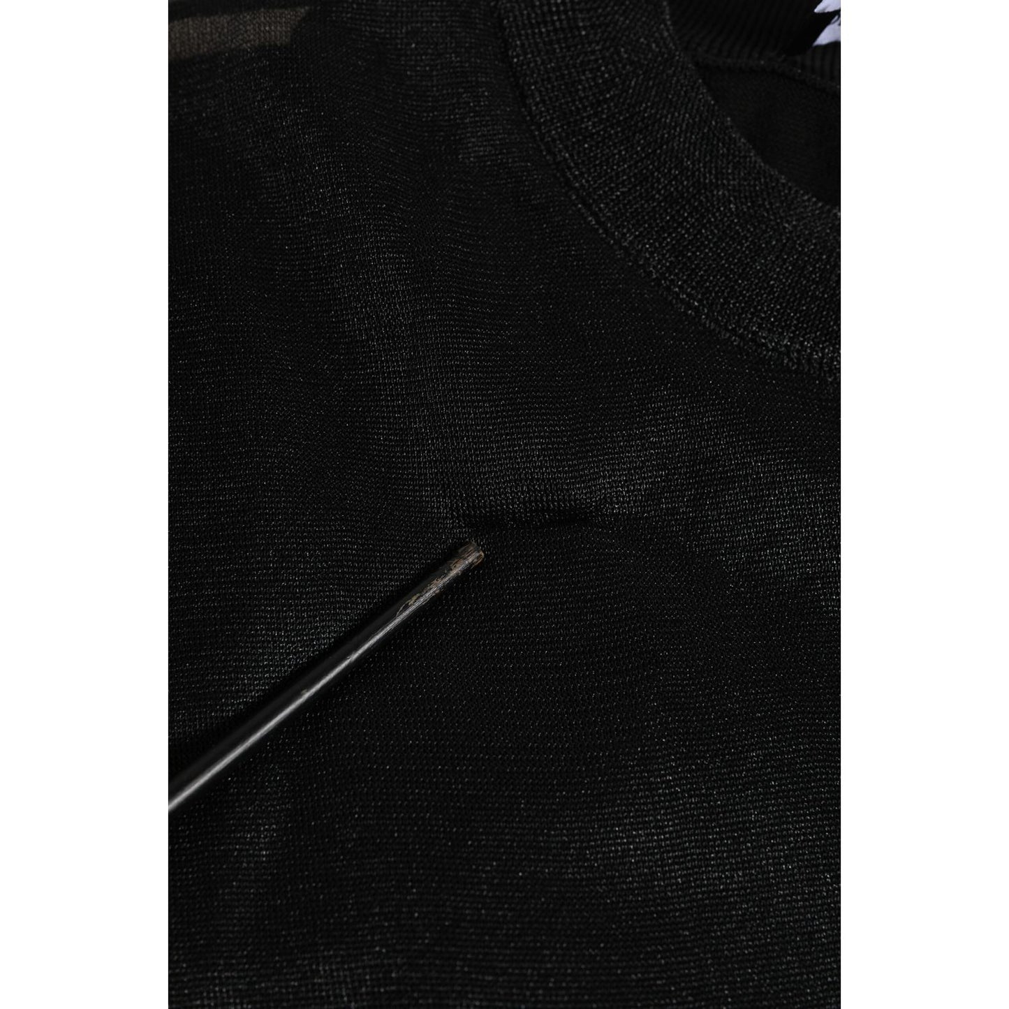 Dolce & Gabbana Black Polyester Pullover Sweatshirt Sweater