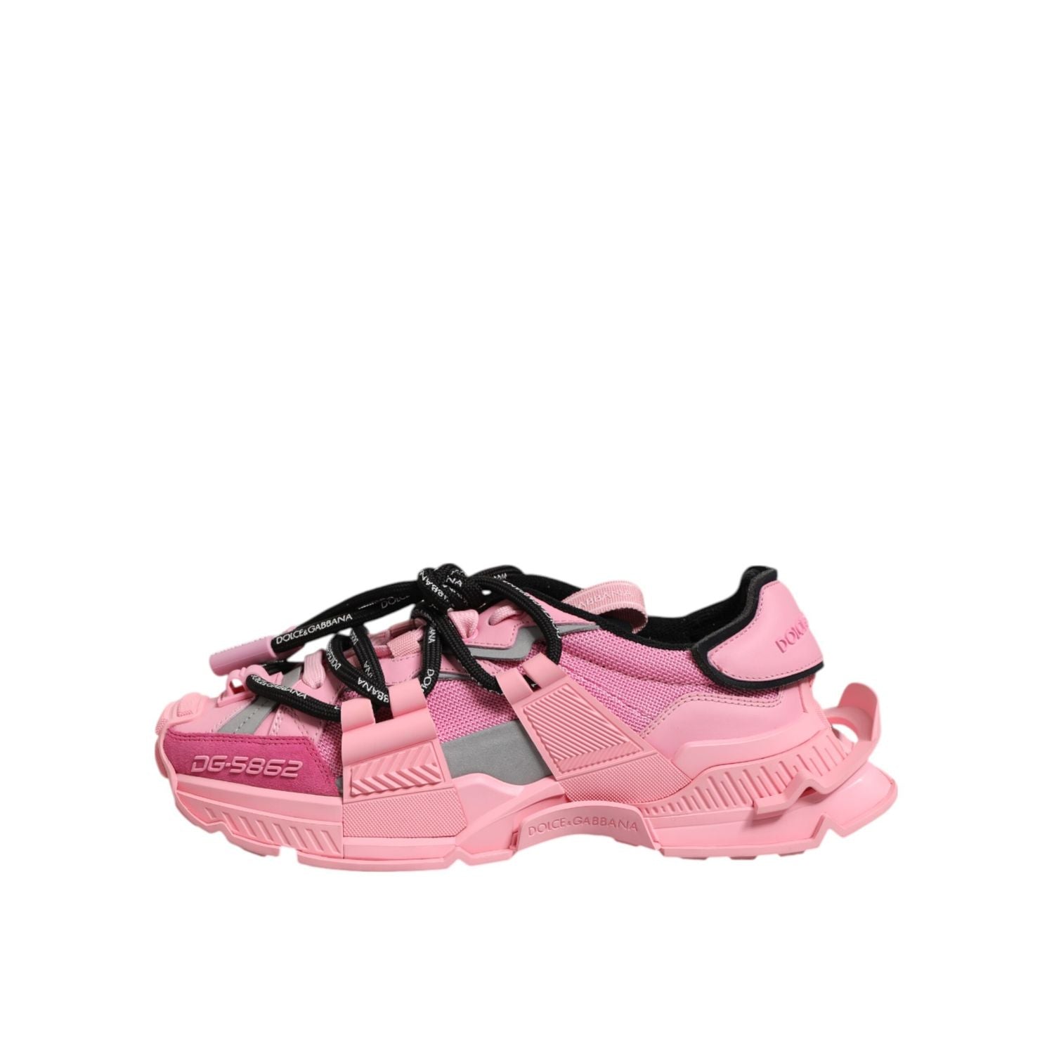 Dolce & Gabbana Pink Low Top Space Women Sneakers Shoes