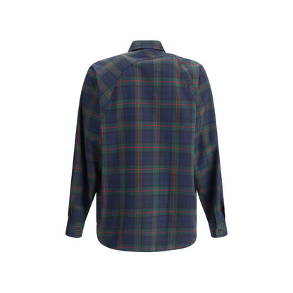 Alexander McQueen Green Polyester Pattern Shirt