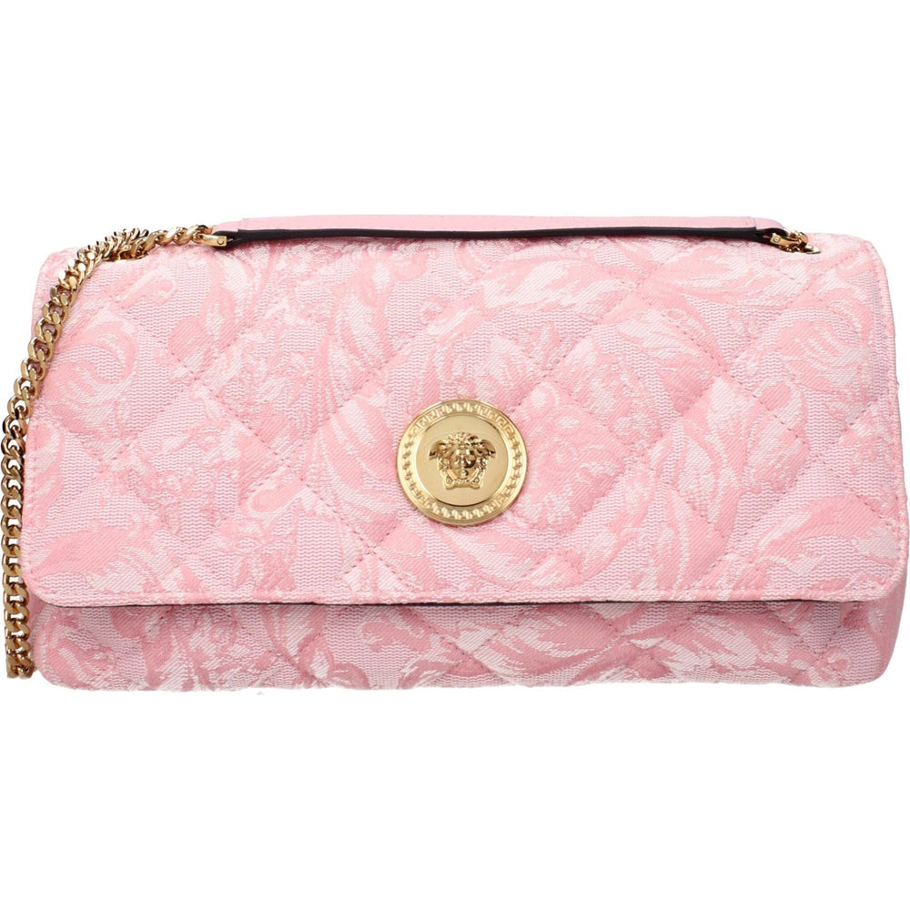 Versace Pink Fabric Shoulder Bags VE15246038761737BT