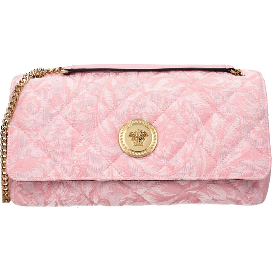 Versace Pink Fabric Shoulder Bags VE15246038761737BT