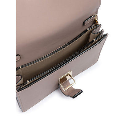 Giada Powder Pink Leather Clutch Bag