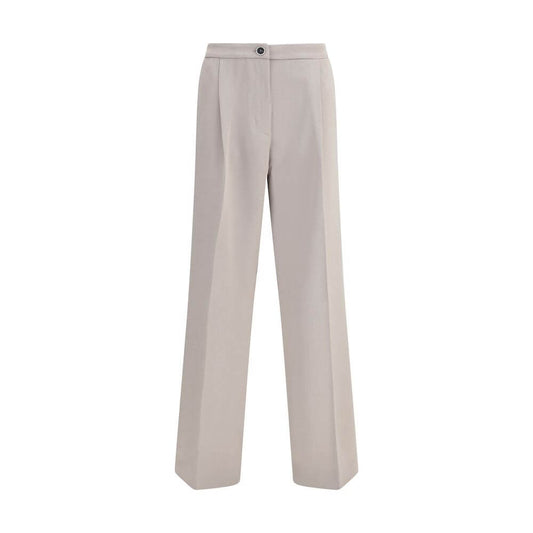 Cruna Beige Polyester Casual Pants