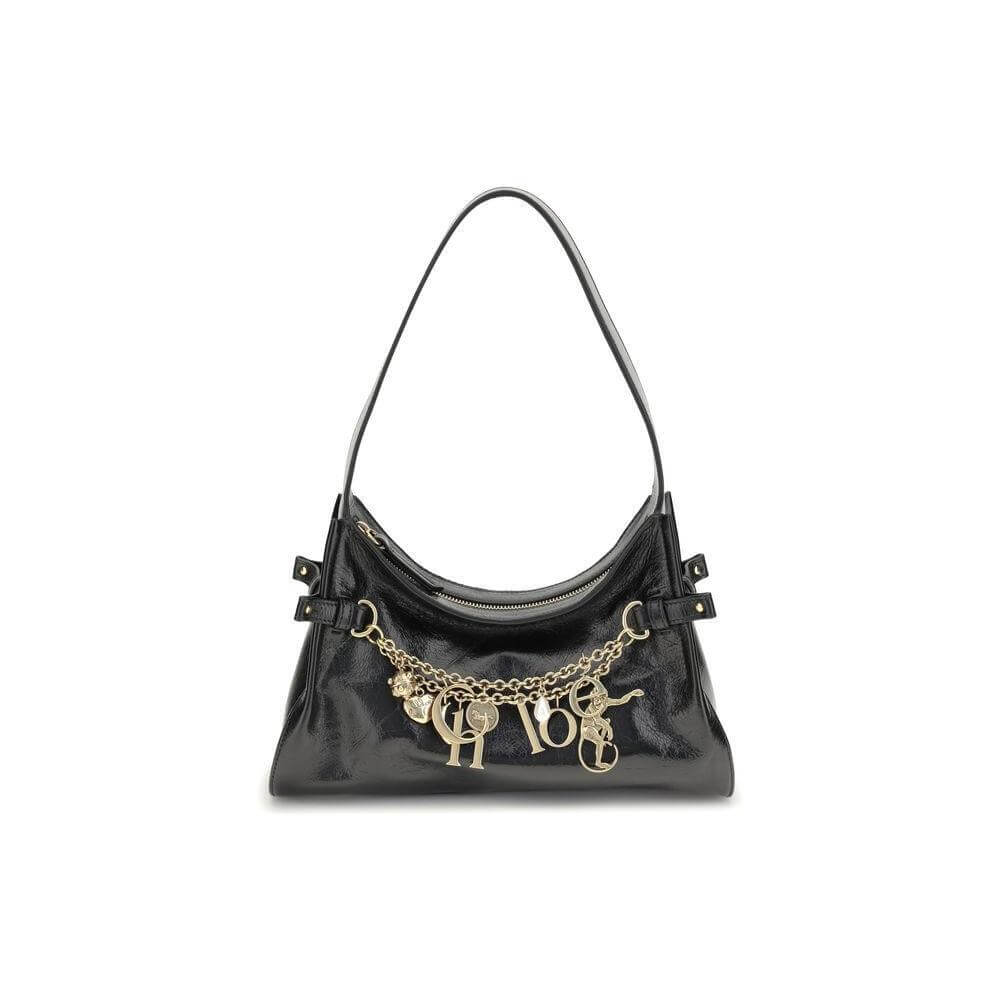 Front view with bag zipped and handles upright.