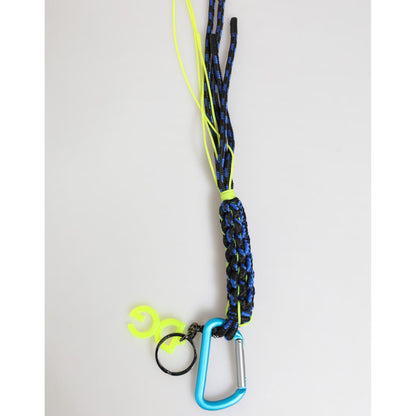 Dolce & Gabbana Multicolor Polyester Tape String DG Logo Keychain Keyring