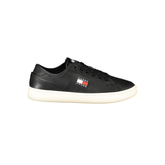 Tommy Hilfiger Black Polyurethane Women Sneaker 1728,67403481248,Athletic - Sneakers - Shoes,Black,EU36/US6,EU37/US7,EU38/US8,EU39/US9,EU40/US10,EU41/US11,New with tags,Shoes,Sneakers - Shoes,Tommy Hilfiger,Women