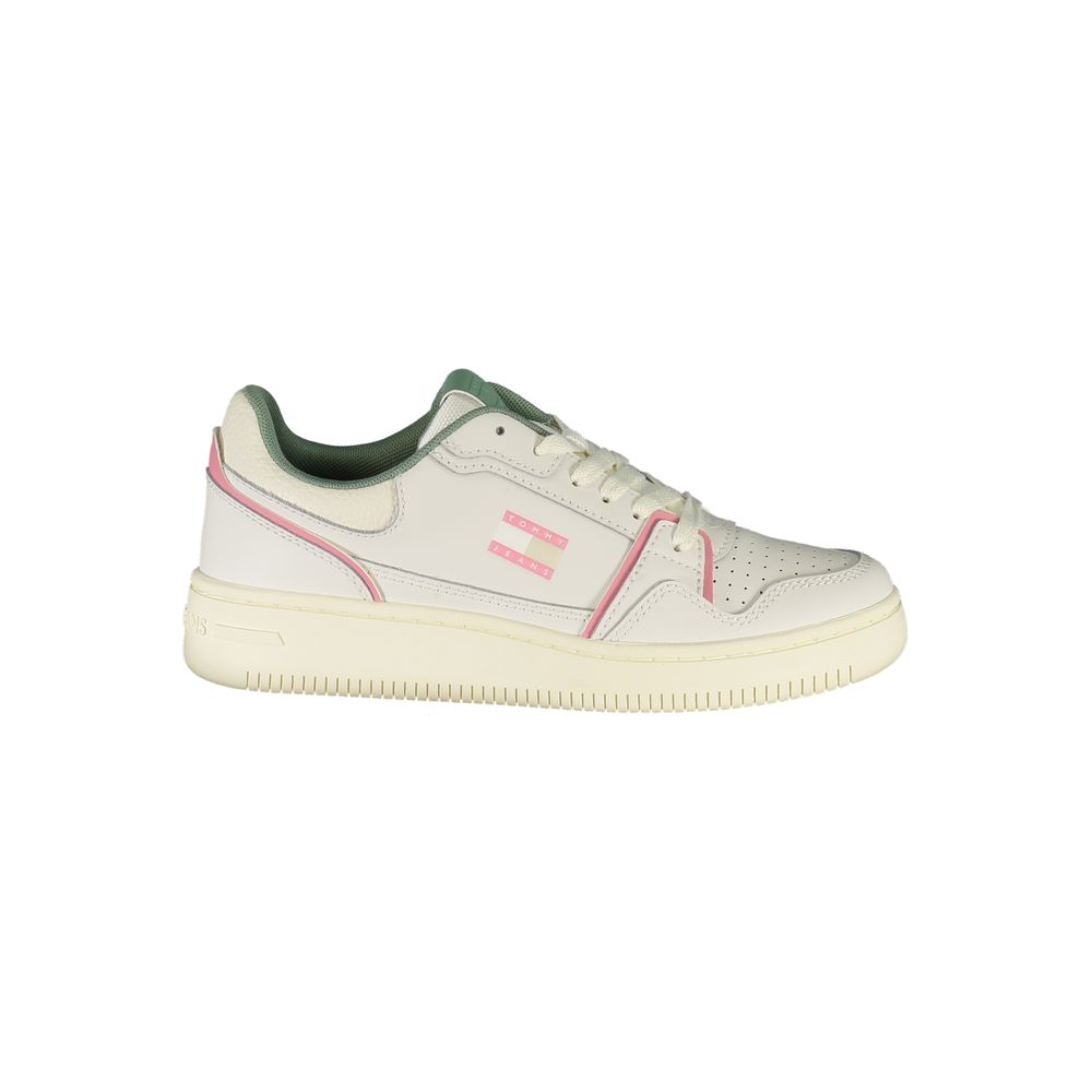 Tommy Hilfiger White Leather Women Sneaker
