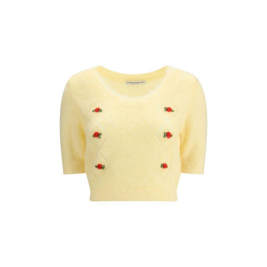 Alessandra Rich Short sleeve mohair Sweater AL-FABX41869088-IT38 | S