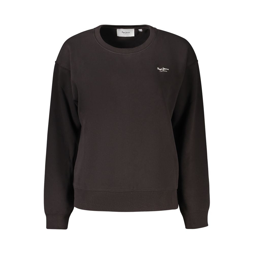 Pepe Jeans Black Cotton Sweatshirt