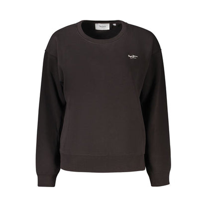 Pepe Jeans Black Cotton Sweatshirt