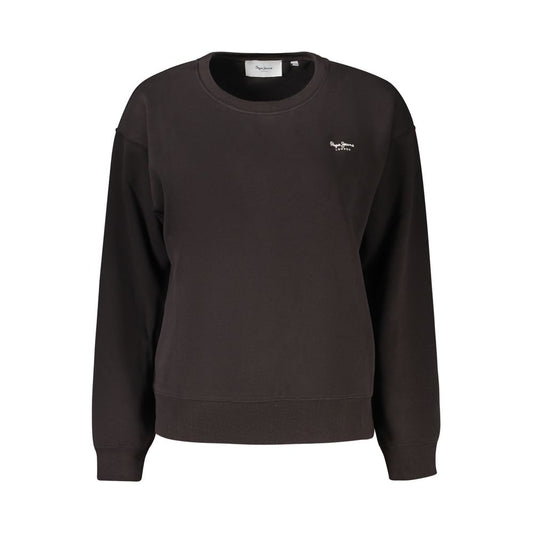 Pepe Jeans Black Cotton Sweatshirt