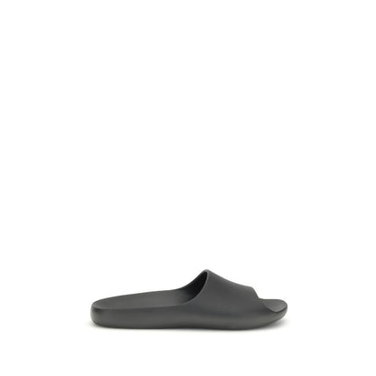 The Row Black Rubber Slippers