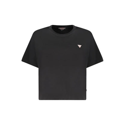 Guess Jeans Black Cotton T-Shirt