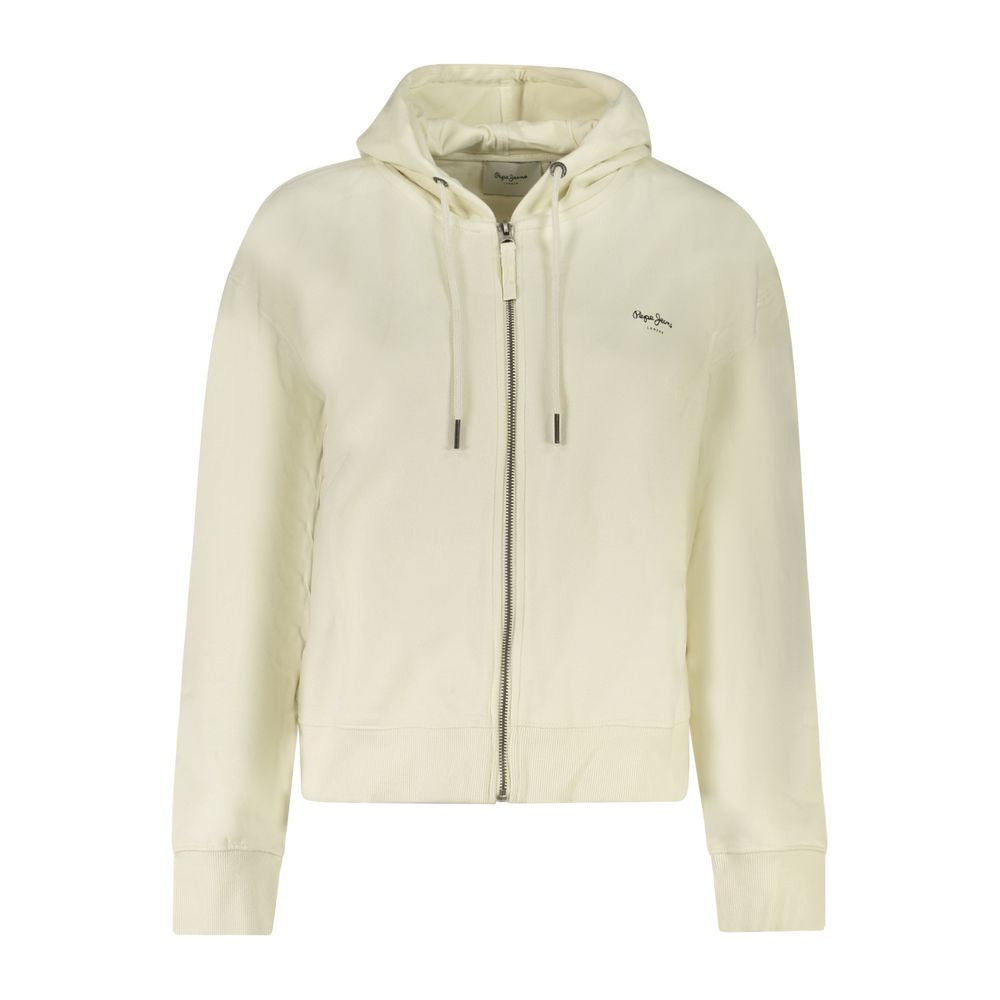 Pepe Jeans White Cotton Sweatshirt