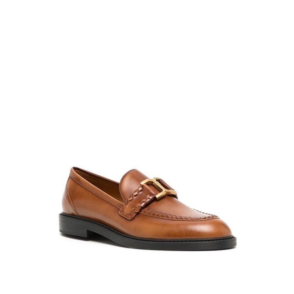 Chloé Chloe Marcie Leather Loafers CH-8844882346196-EU36.5/US6.5