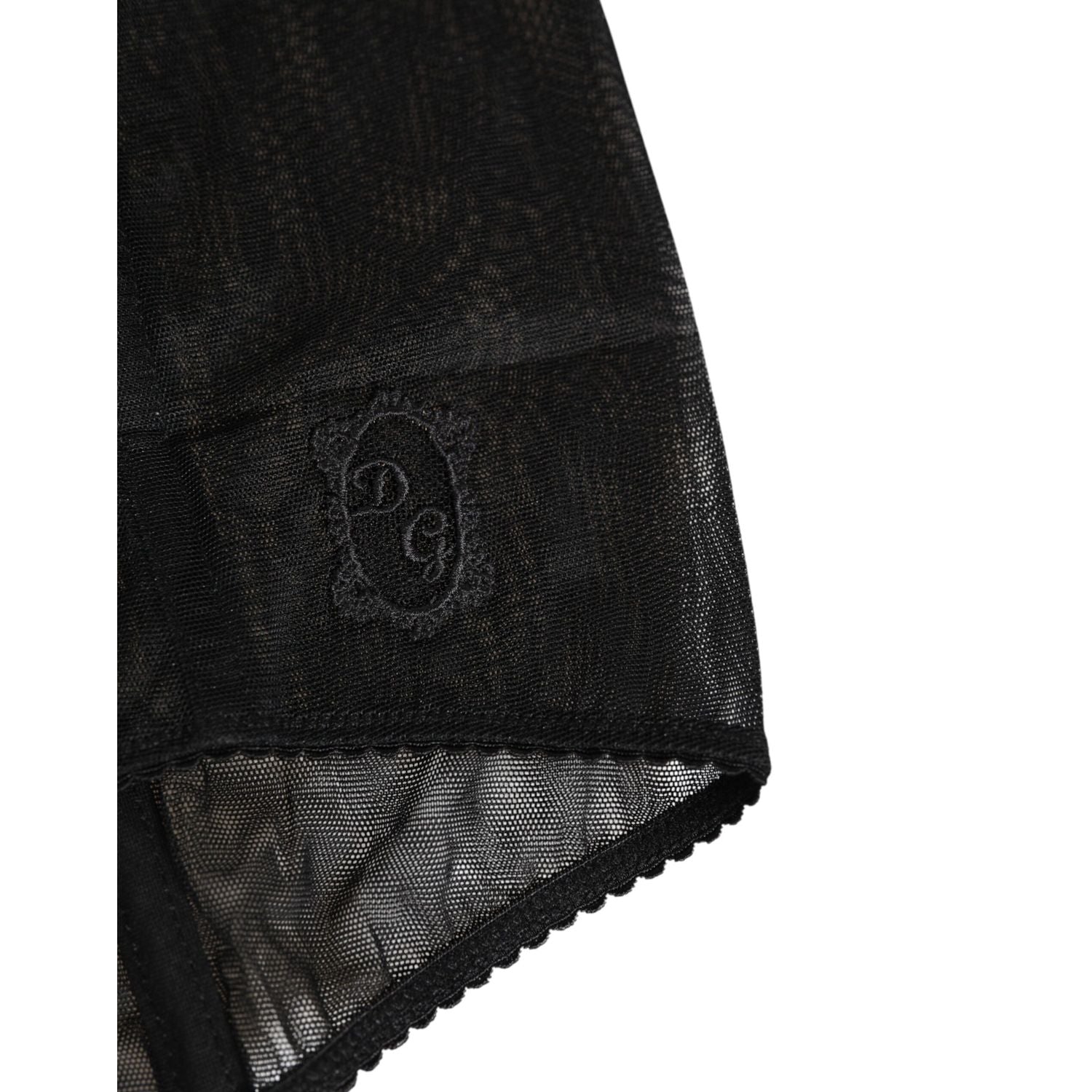 Dolce & Gabbana Black High Waist Mesh Sheer Shapewear Underwear