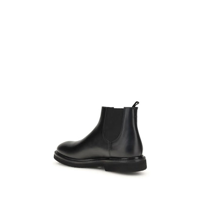 Premiata Black Calf Leather Bos Taurus Chelsea Boots