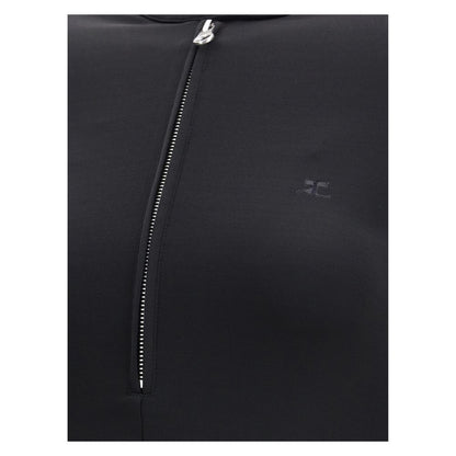 Courrèges Black Viscose Casual Dress