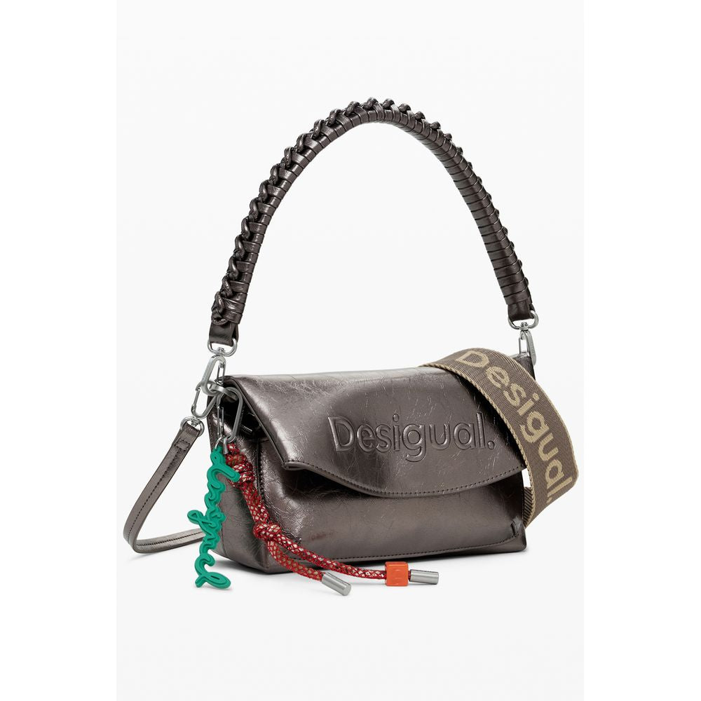 Desigual Bronze Polyethylene Women Handbag