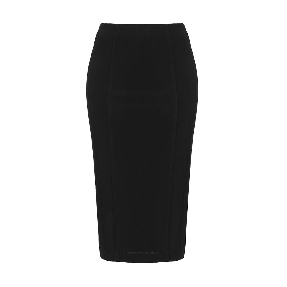PINKO Black Viscose Skirt