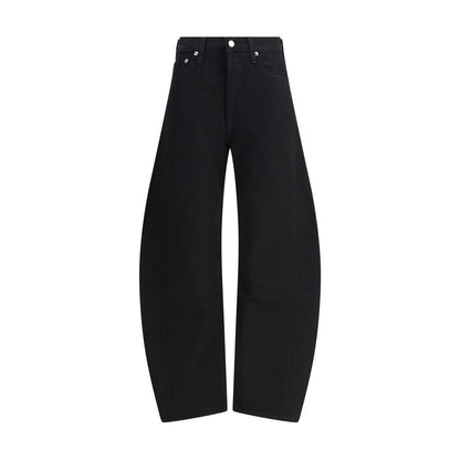Agolde Black Recycled Cotton High-Waisted Jean with contoured leg and pieced design, AW25, oversize fit, eco-friendly, tailored look