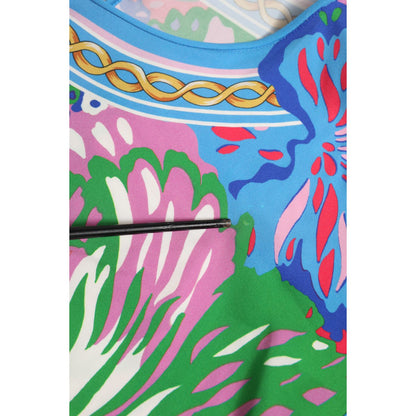 Dolce & Gabbana Multicolor Floral Printed Tunic Blouse Top