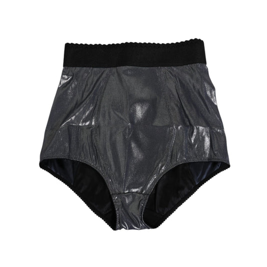 Dolce & Gabbana Gray Silk Stretch Slip Girdle Panty Underwear