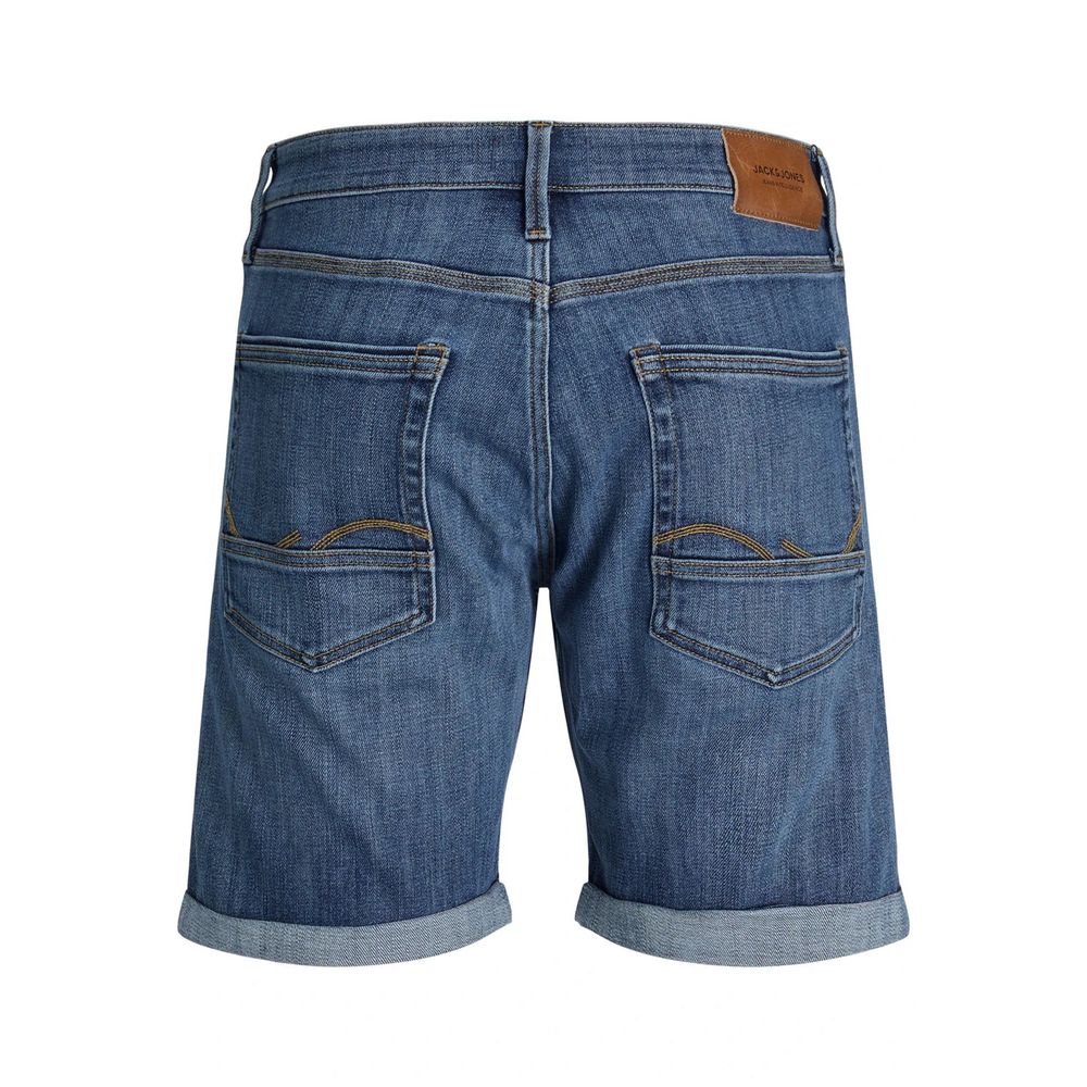 Jack Jones Blue Cotton Bermuda Shorts
