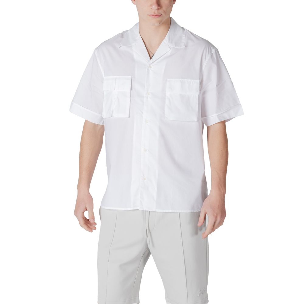 Antony Morato White Lyocell Shortsleeve Shirt