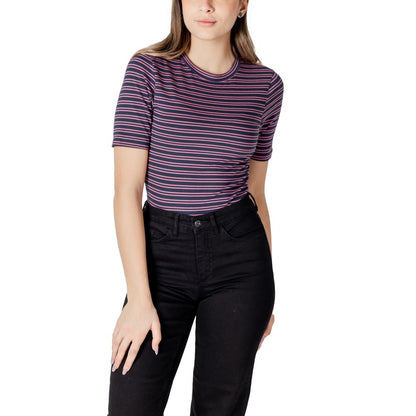 ICHI Bicolor Cotton T-Shirt 1728,71956299936,Bicolor,Clothing,ICHI,IT38|XS,New with tags,T-Shirts - Clothing,Women