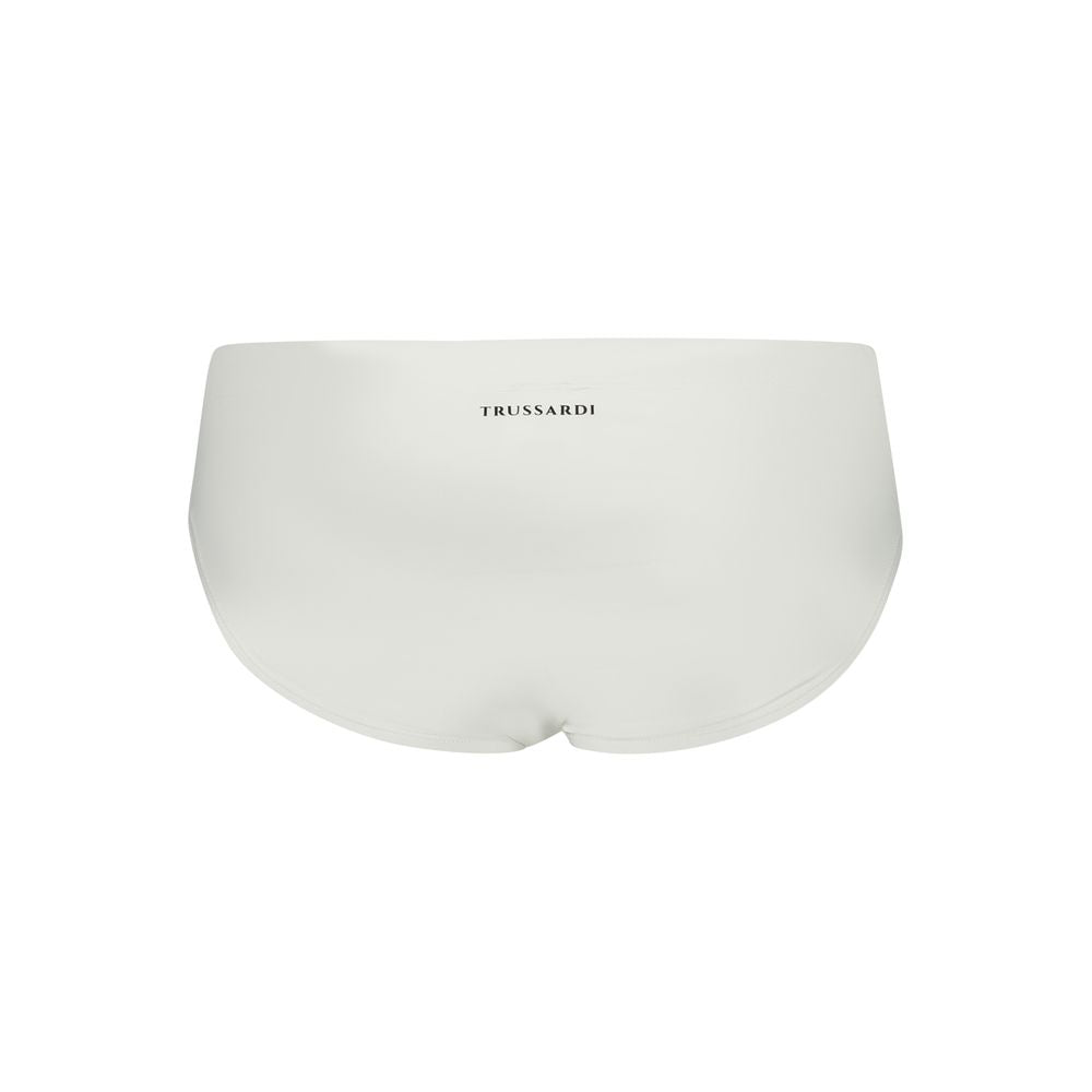 Trussardi White Elastane Swimwear