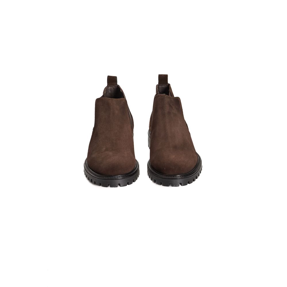 Roberto Pepe Luxury Brown Calfskin Men Boot