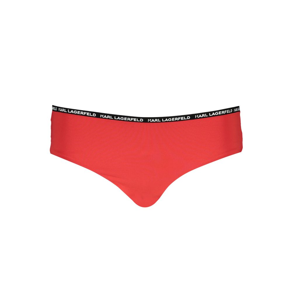 Karl Lagerfeld Rosso Poliammide Women Swim Brief