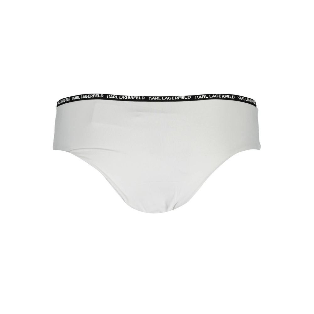 Karl Lagerfeld White Polyamide Women's Swim Brief