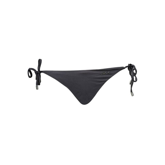 Karl Lagerfeld Black Elastane Swimwear