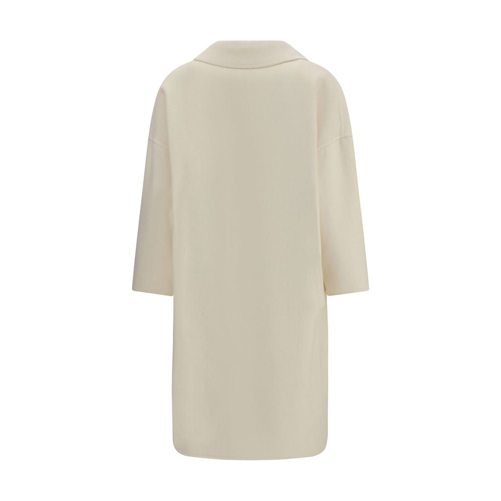 Aftercoat Cream Fleece Wool Coat