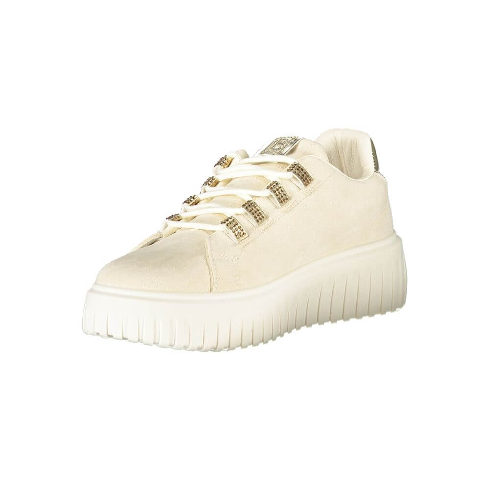 Laura Biagiotti Beige Polyester Women Sneaker