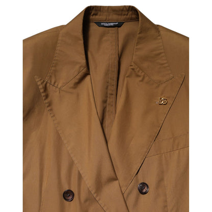 Dolce & Gabbana Brown TAORMINA Double-Breasted 2 Piece Suit