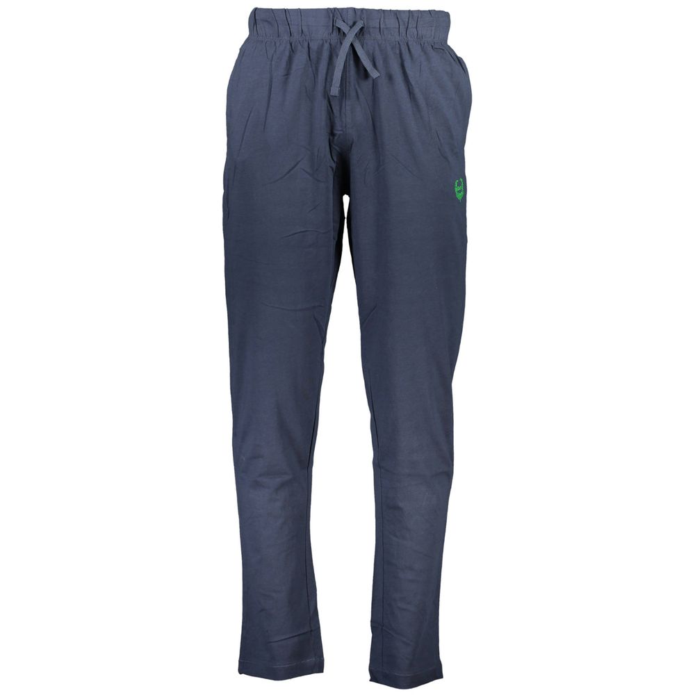 Gianmarco Venturi Blue Cotton Men's Sweatpant