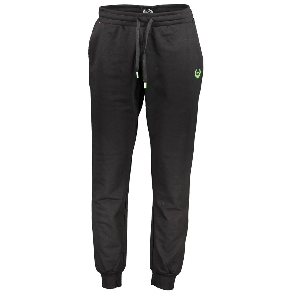 Gianmarco Venturi Nero Cotton Men's Trackpant